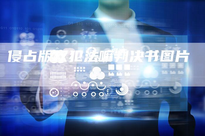 侵占版权犯法嘛判决书图片