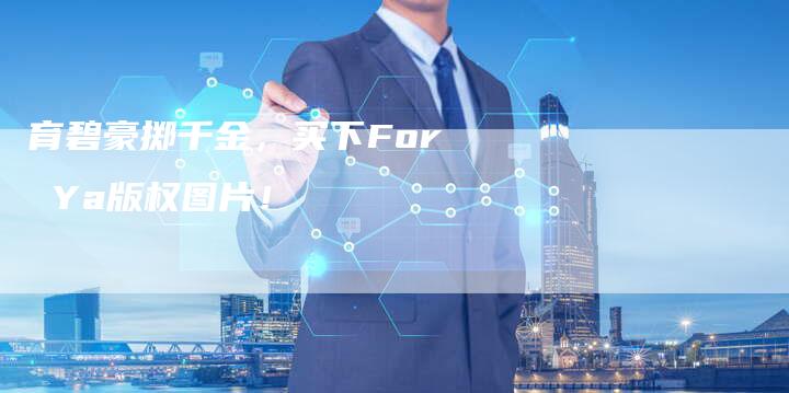 育碧豪掷千金,买下For Ya版权图片!