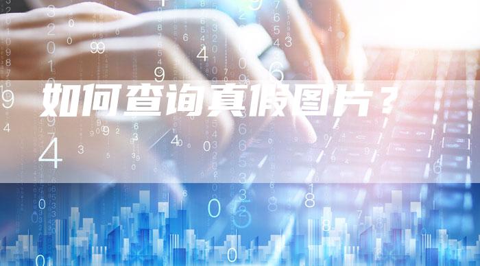 如何查询真假图片？