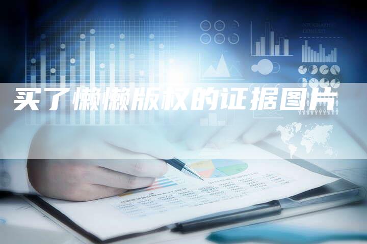 买了懒懒版权的证据图片